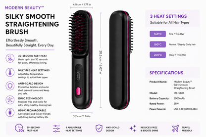 Modern Beauty™ Silky Smooth Straightening Brush